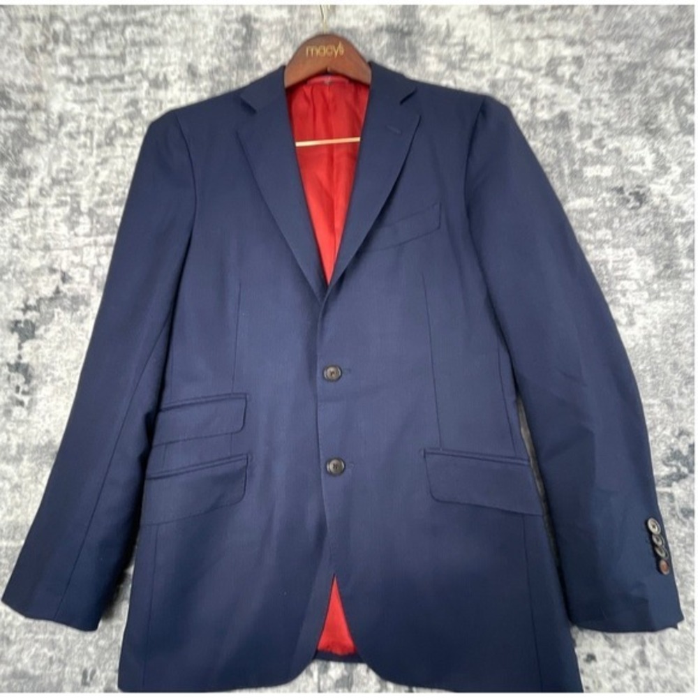 Suitsupply Sienna Blazer Navy Blue Vitale Barberis Canonico Wool‎ Suit Jacket